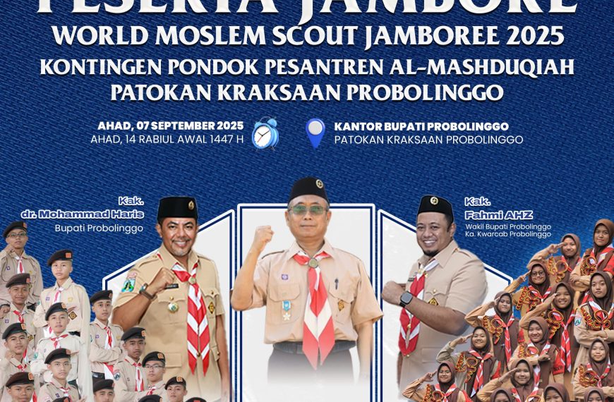 PONDOK PESANTREN AL-MASHDUQIAH IKUTI AJANG WORLD MOSLEM SCOUT JAMBOREE 2025 DAN WAKILI KABUPATEN PROBOLINGGO DI KANCAH INTERNASIONAL